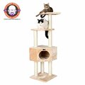 Aeromark Armarkat 3 Tier Real Wood Cat Tree Armarkat Scratch furniture Beige A5201